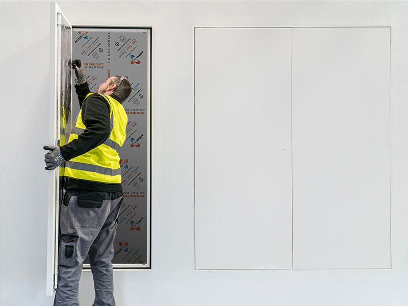 1hr fire rated lightweight removable riser door