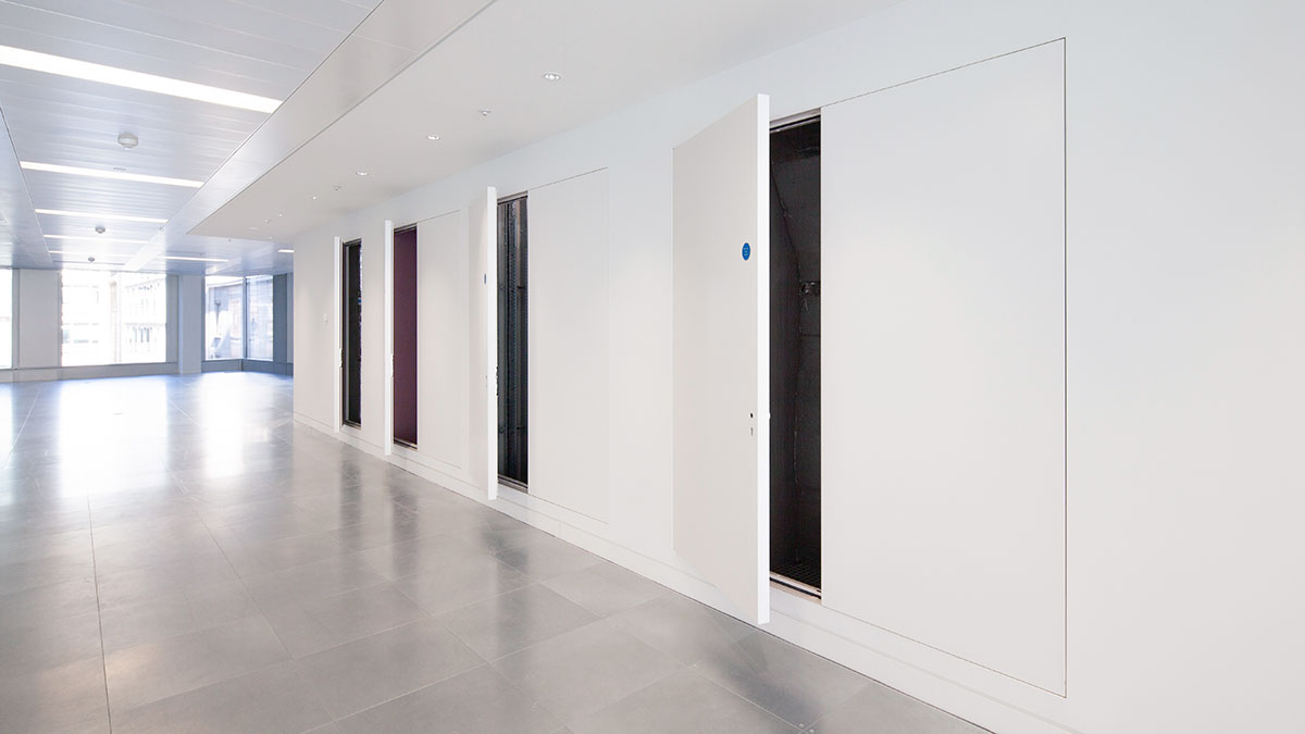 RISER DOORS | DESIGNED AND MANUFACTURED IN-HOUSE, UP TO 240 MINUTES FIRE RATED, BI-DIRECTIONALLY FIRE TESTED AND THIRD PARTY CERTIFIED