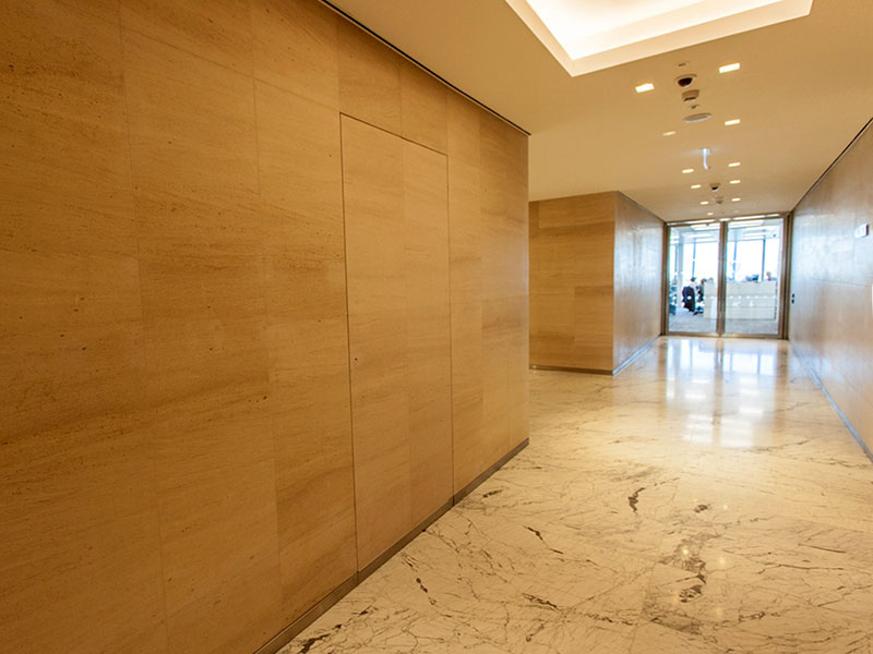 Profab Access riser doors at 20 Fenchurch Street, London